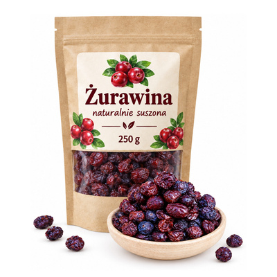 Żurawina naturalnie suszona 250g