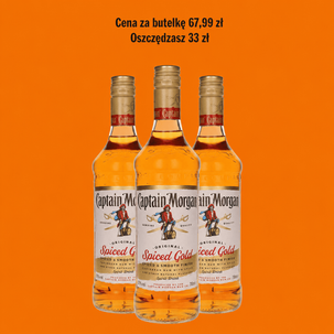 Rum CAPTAIN MORGAN GOLD 3 butelki