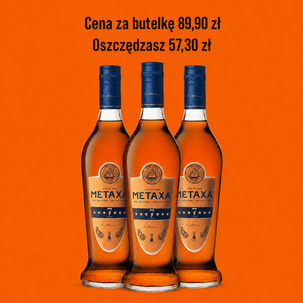 Brandy METAXA 7yo 40% 0,7l 3 butelki