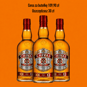 Whisky CHIVAS REGAL 40% 0,7l 12 YO 3 butelki