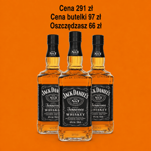 Whisky Jack Daniels  0,7 l 3 butelki 
