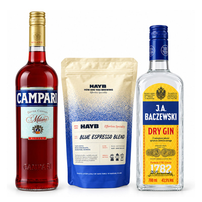 Coffee Negroni – produkty łączone dla przygotowania koktajlu