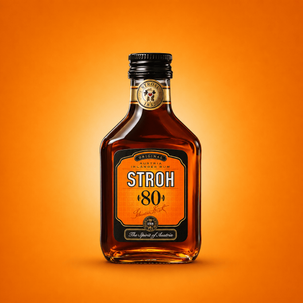 Mini. Rum STROH  80%  0.1L