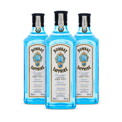 Gin BOMBAY SAPPHIRE 40% 0,7L 3 butelki